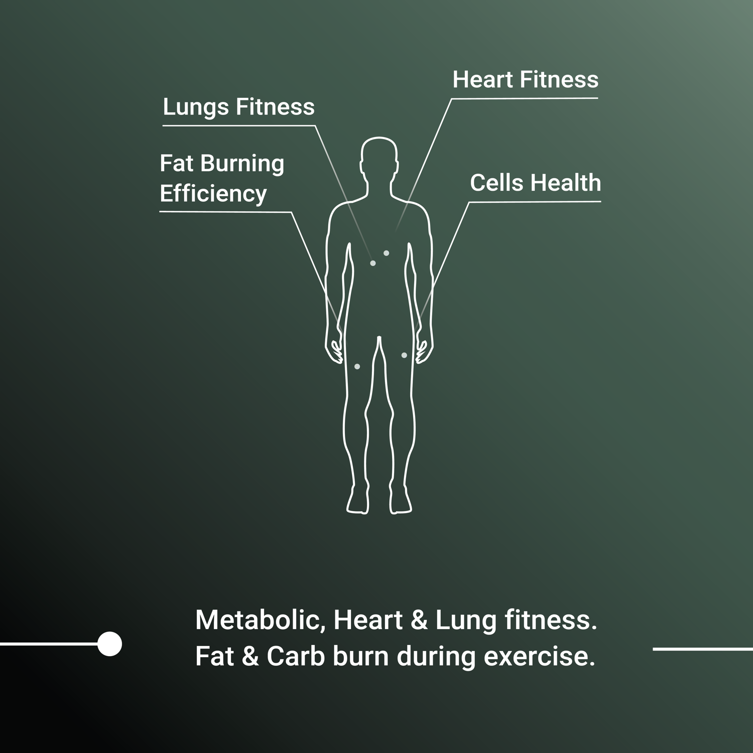 PNOĒ measures metabolic, heart and lung fitness and fat/carb burn during exercise